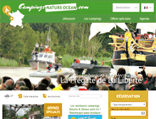 Tablet Screenshot of campings-natureocean.com